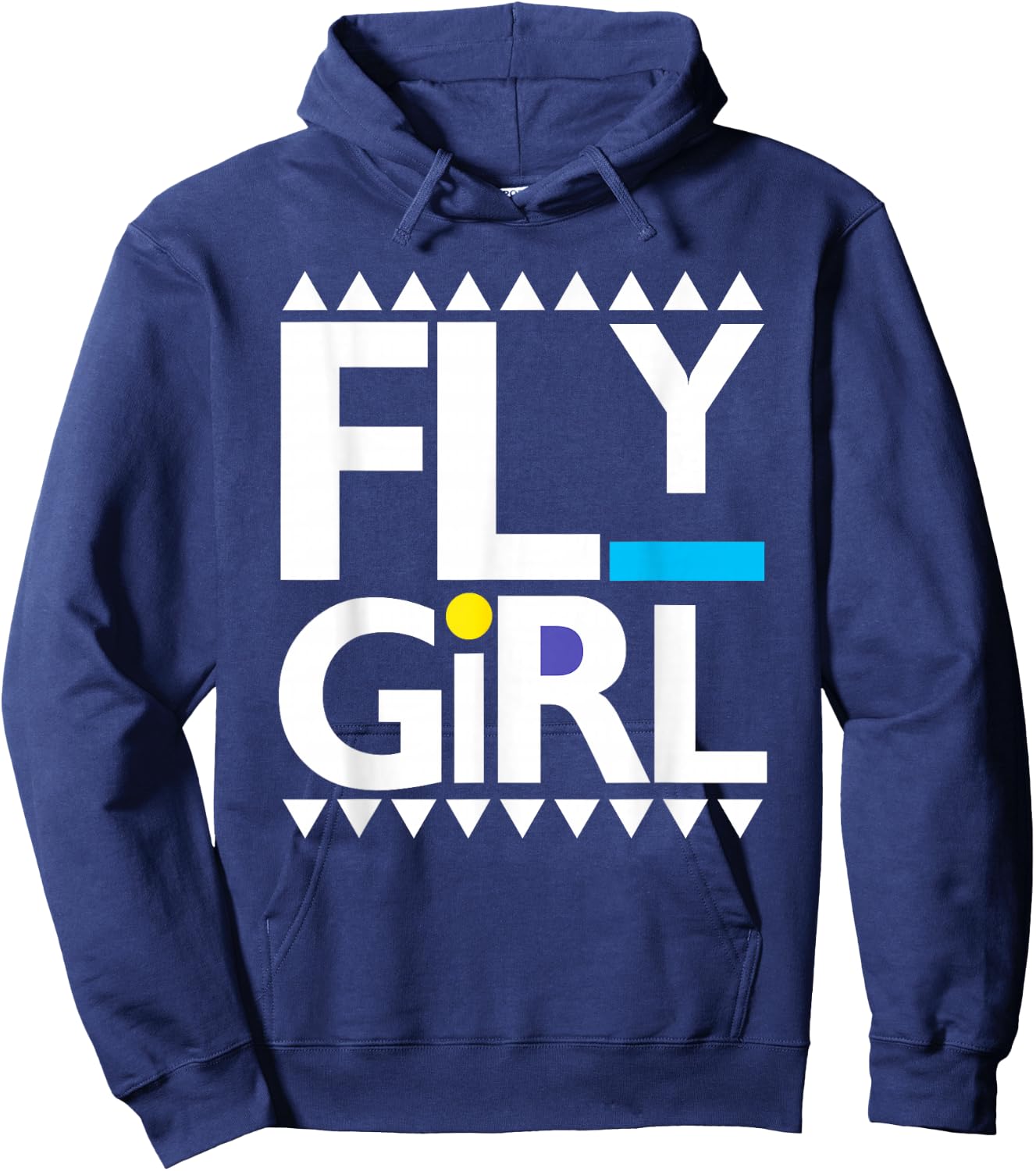 Fly Girl 80s 90s Old School Hip Hop Hoodie - Hoodie | Navy