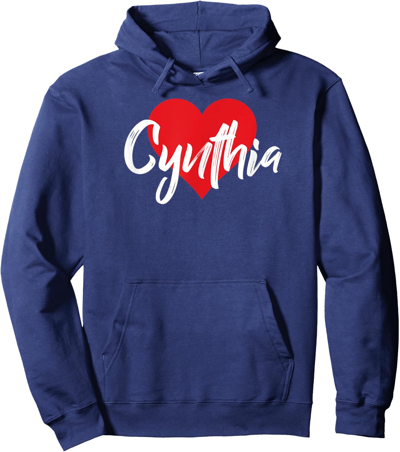 I Love Cynthia First Name I Heart Named Hoodie - Hoodie | Navy