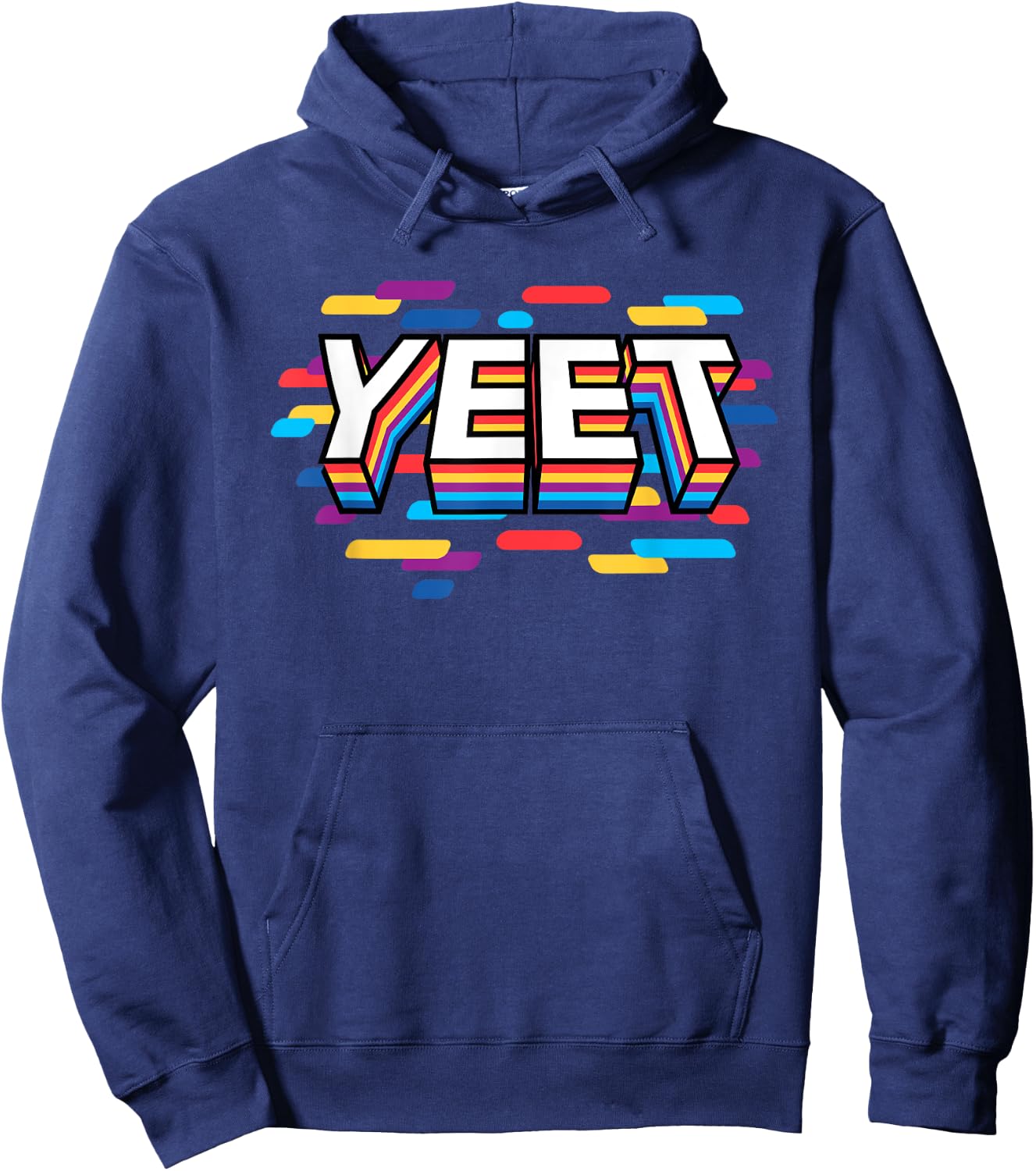 Yeet Funny Urban Slang Trendy Yeeting Slogan Gag Gift Kids Hoodie - Hoodie | Navy