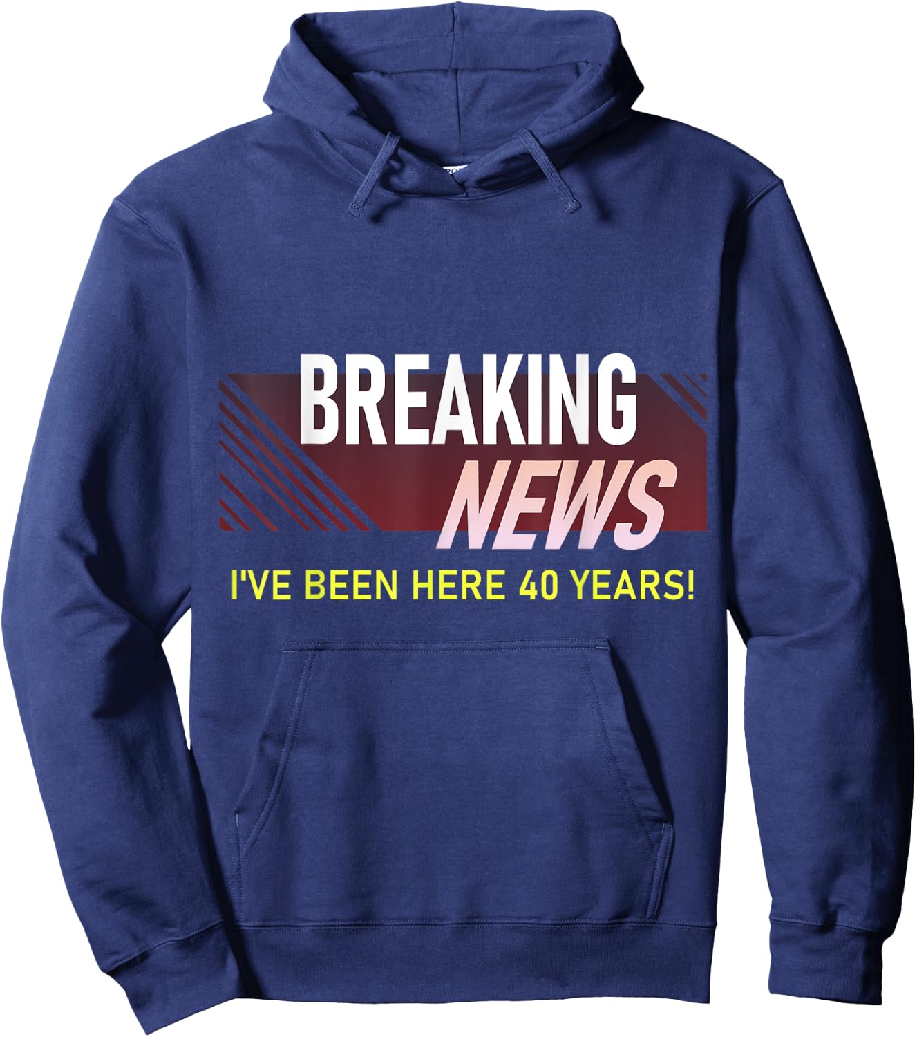 Funny 40 Year Work Anniversary 40th Employee Appreciation Hoodie - Hoodie | Navy