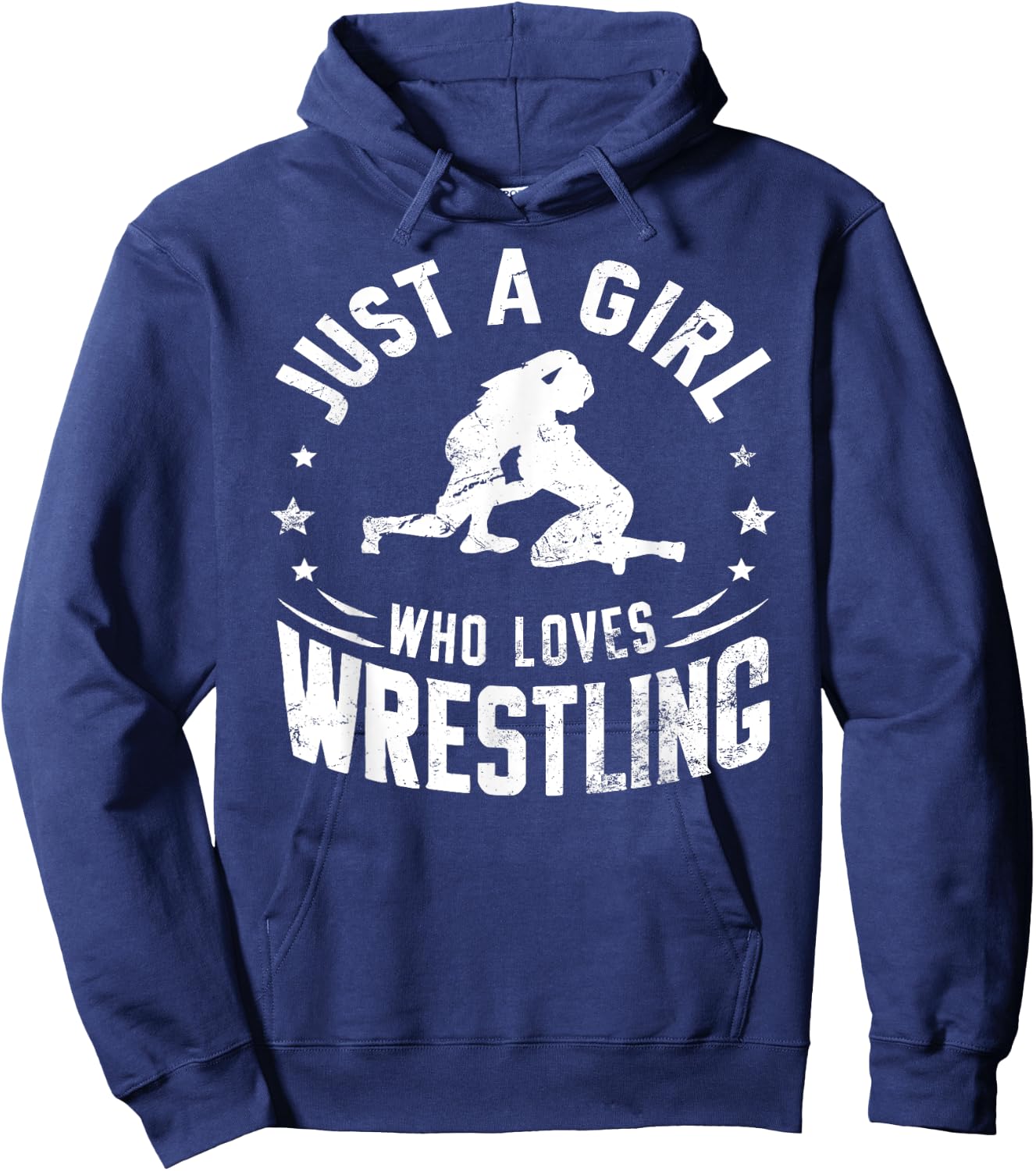Just A Girl Who Loves Wrestling - Wrestler Girl & Women Hoodie - Hoodie | Navy