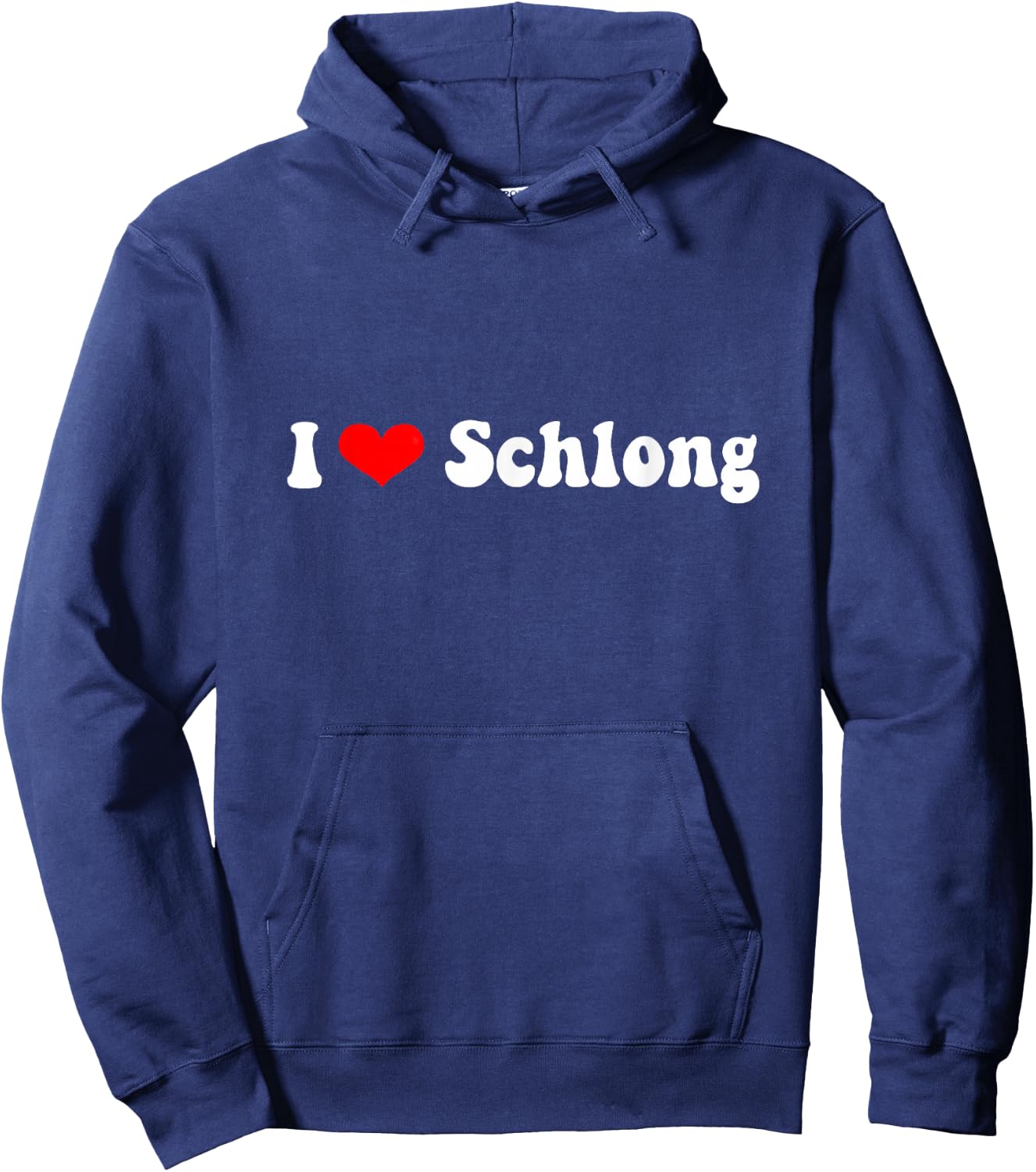 Vintage 70s I Love Schlong Hoodie - Hoodie | Navy