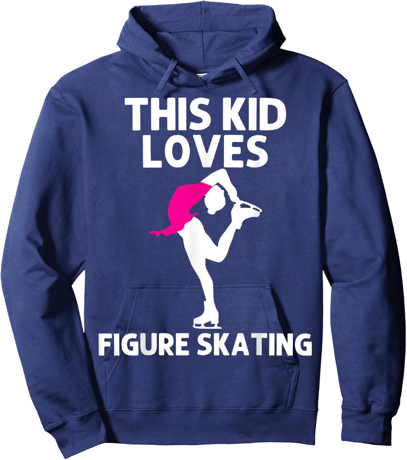 Cool Figure Skating For Figure Ice Skater Kids Boys Girls Hoodie - Hoodie | Navy