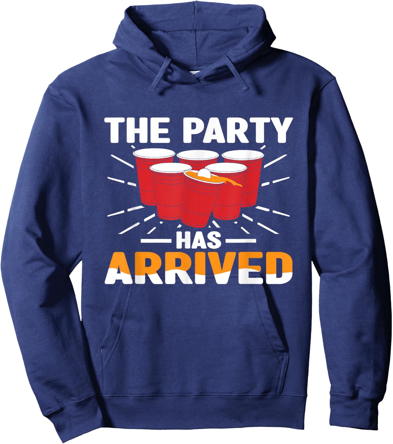 The Party Has Arrived Beer Ping Pong Beer Pong Hoodie - Hoodie | Navy