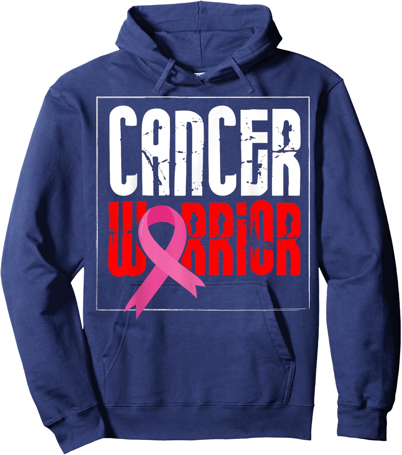 Cancer Awareness Care - Cancer Warrior Hoodie - Hoodie | Navy
