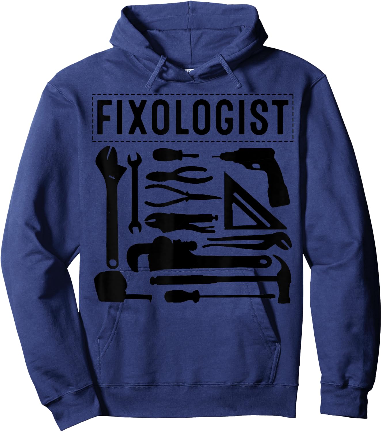 Funny Fixologist Gift Cool Handyman Carpenter Men Women DIY Hoodie - Hoodie | Navy