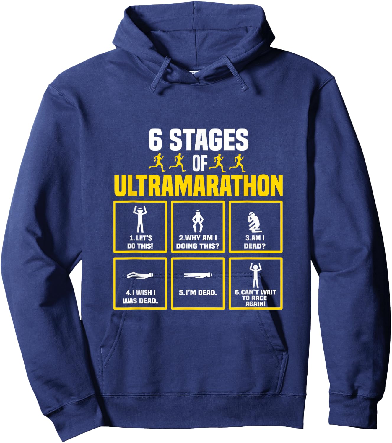 Ultrarunner Shoes for Ultramarathon 100 Miles Ultra Runner Hoodie - Hoodie | Navy