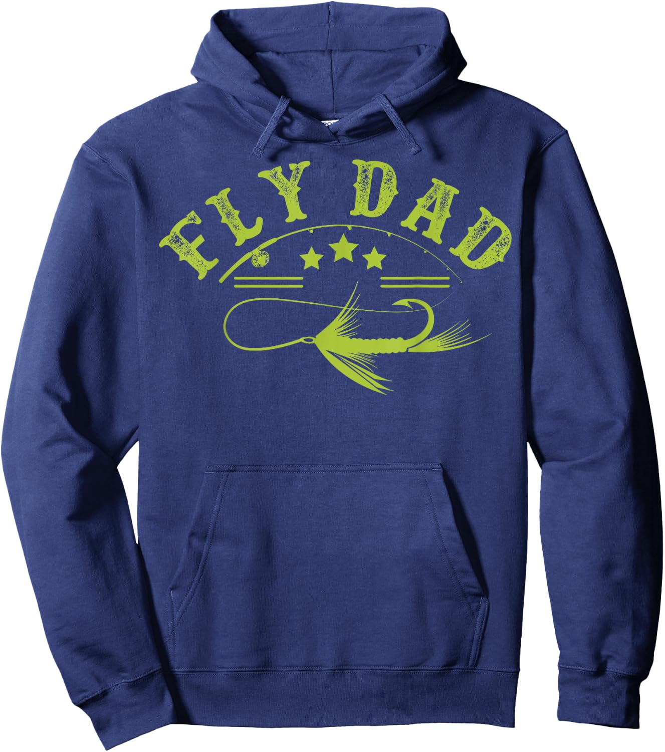 Dad Fly Fishing Fisherman Hoodie - Hoodie | Navy