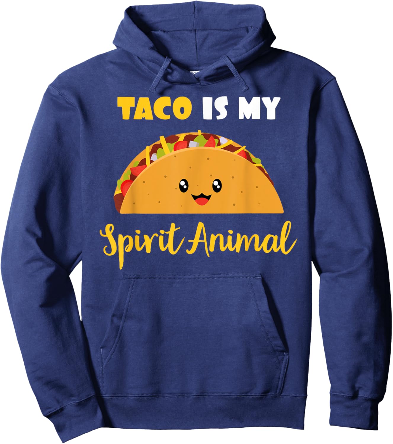 Taco is My Spirit Animal Funny Yummy Hoodie - Hoodie | Navy