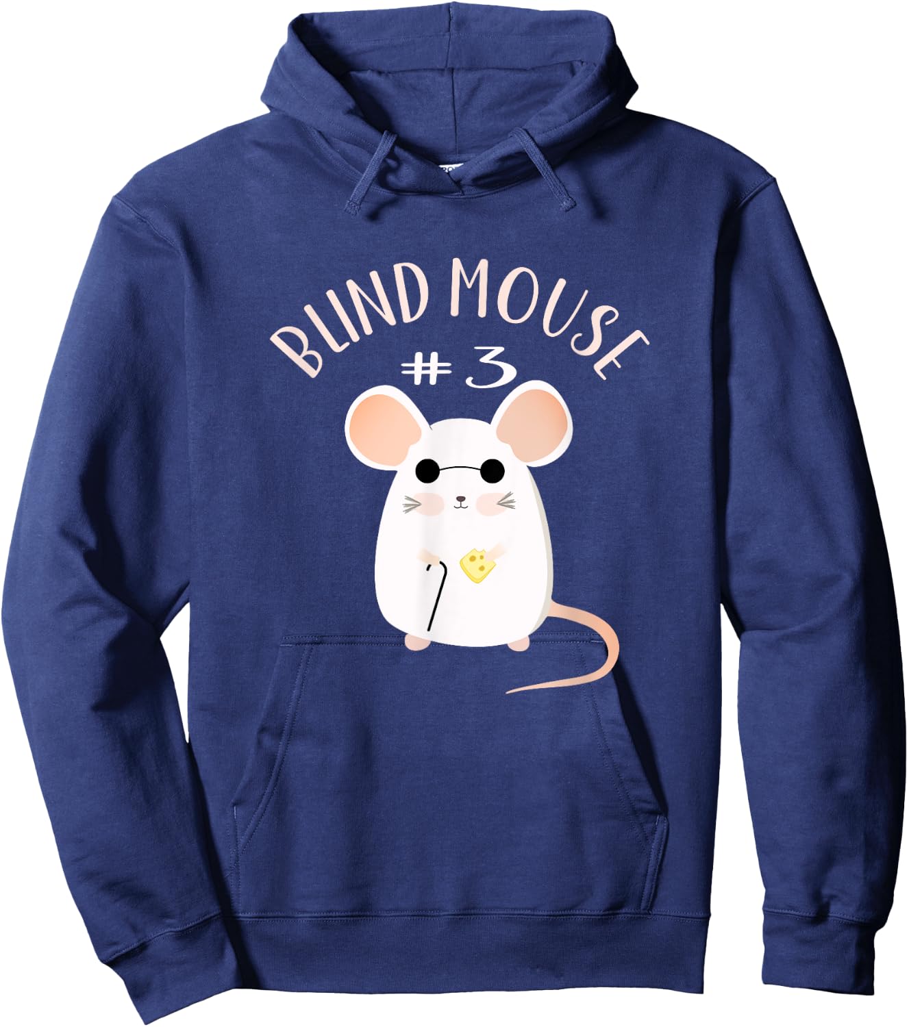 Three Blind Mice Matching Halloween Group Costume Mouse #3 Hoodie - Hoodie | Navy