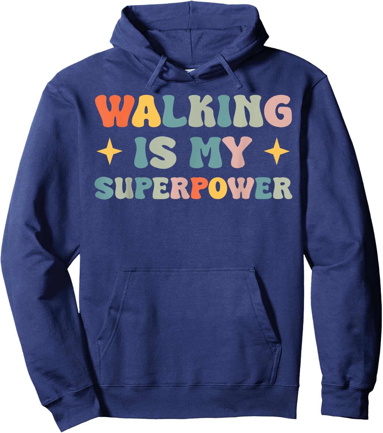 Walking Is My Superpower Hoodie - Hoodie | Navy