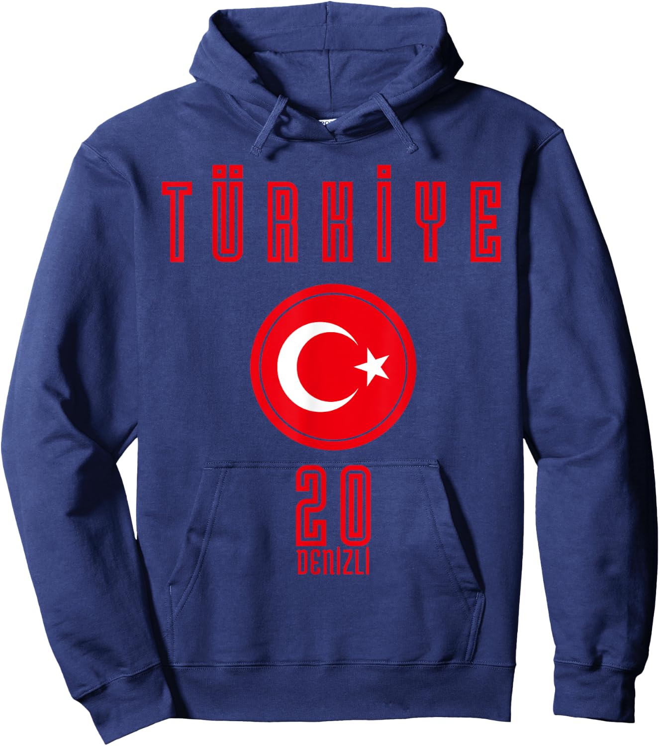 Turkish Milli Takim - 20 Denizli Hoodie - Hoodie | Navy