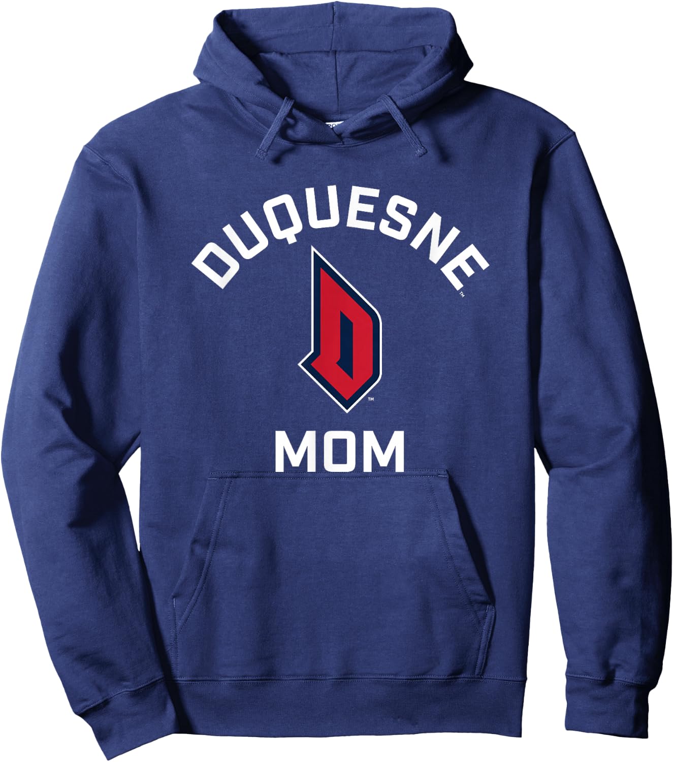 Campus Lab Duquesne University Dukes Arched Mom Hoodie - Hoodie | Navy