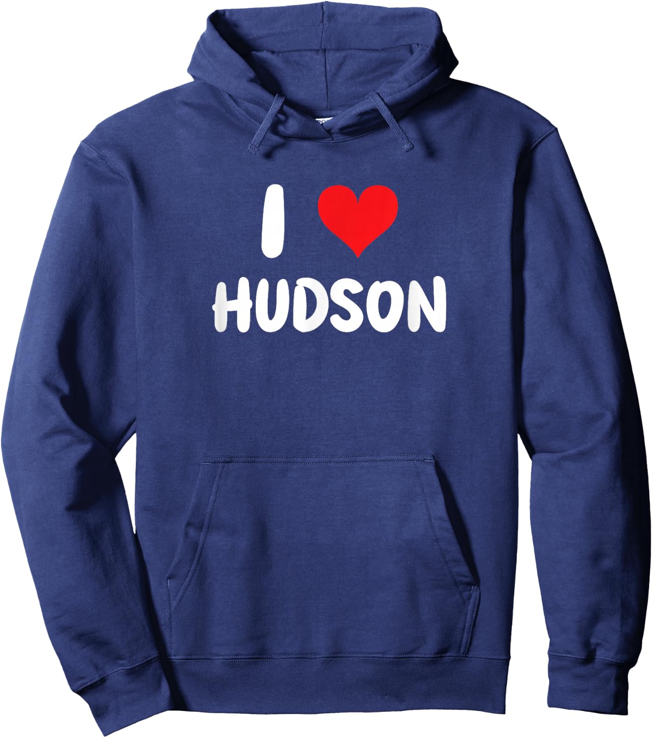 I Love Hudson - Heart Hoodie - Hoodie | Navy