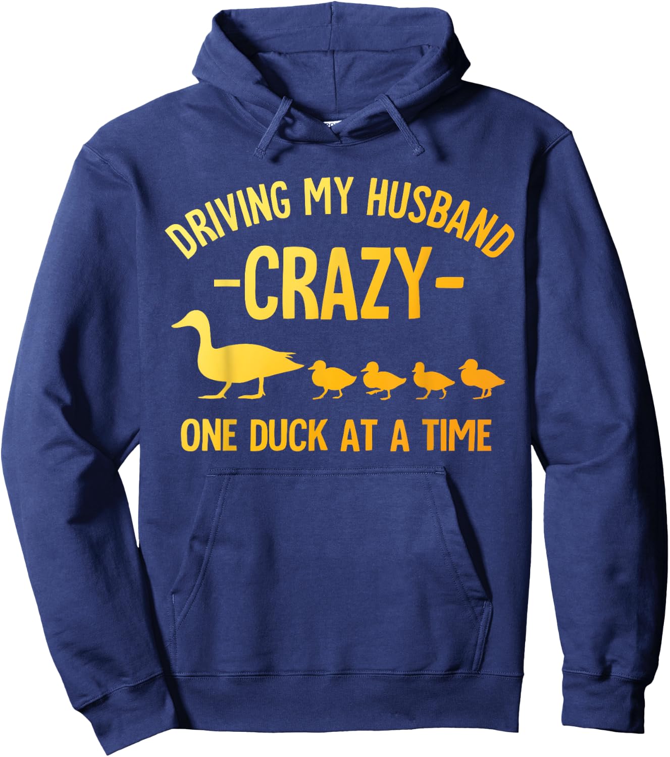 Funny Duck Mama Art For Wife Women Duck Themed Duck Lover Hoodie - Hoodie | Navy