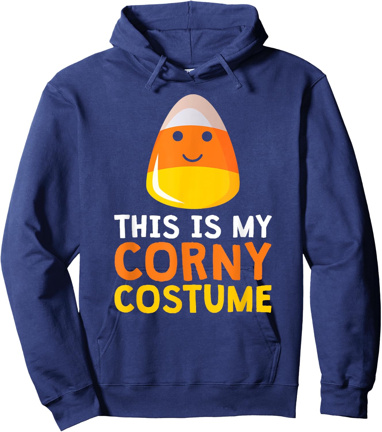 This Is My Corny Costume Funny Candy Corn Halloween Hoodie - Hoodie | Navy