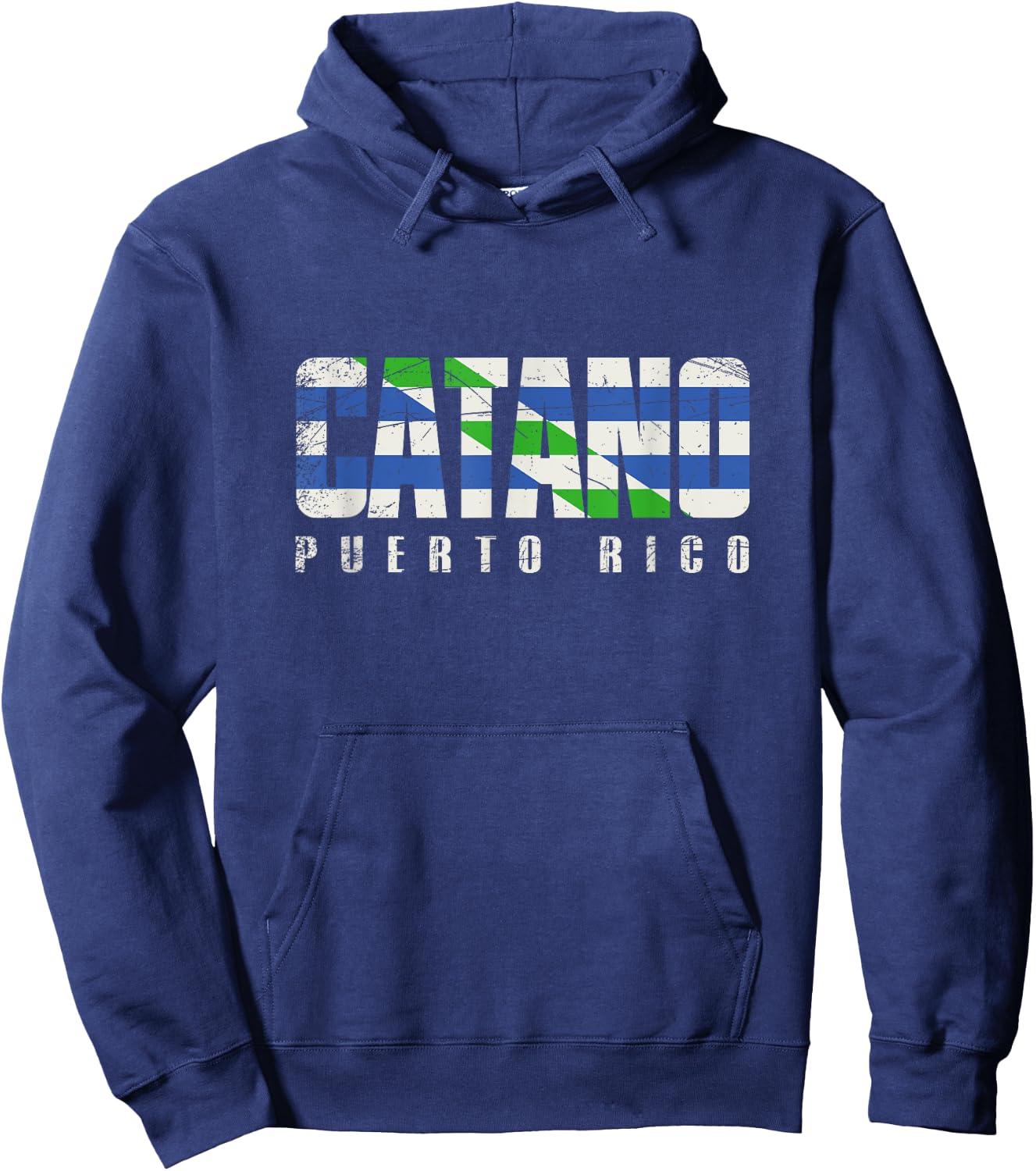 Cataño City in Puerto Rico, Cataño Flag Hoodie - Hoodie | Navy