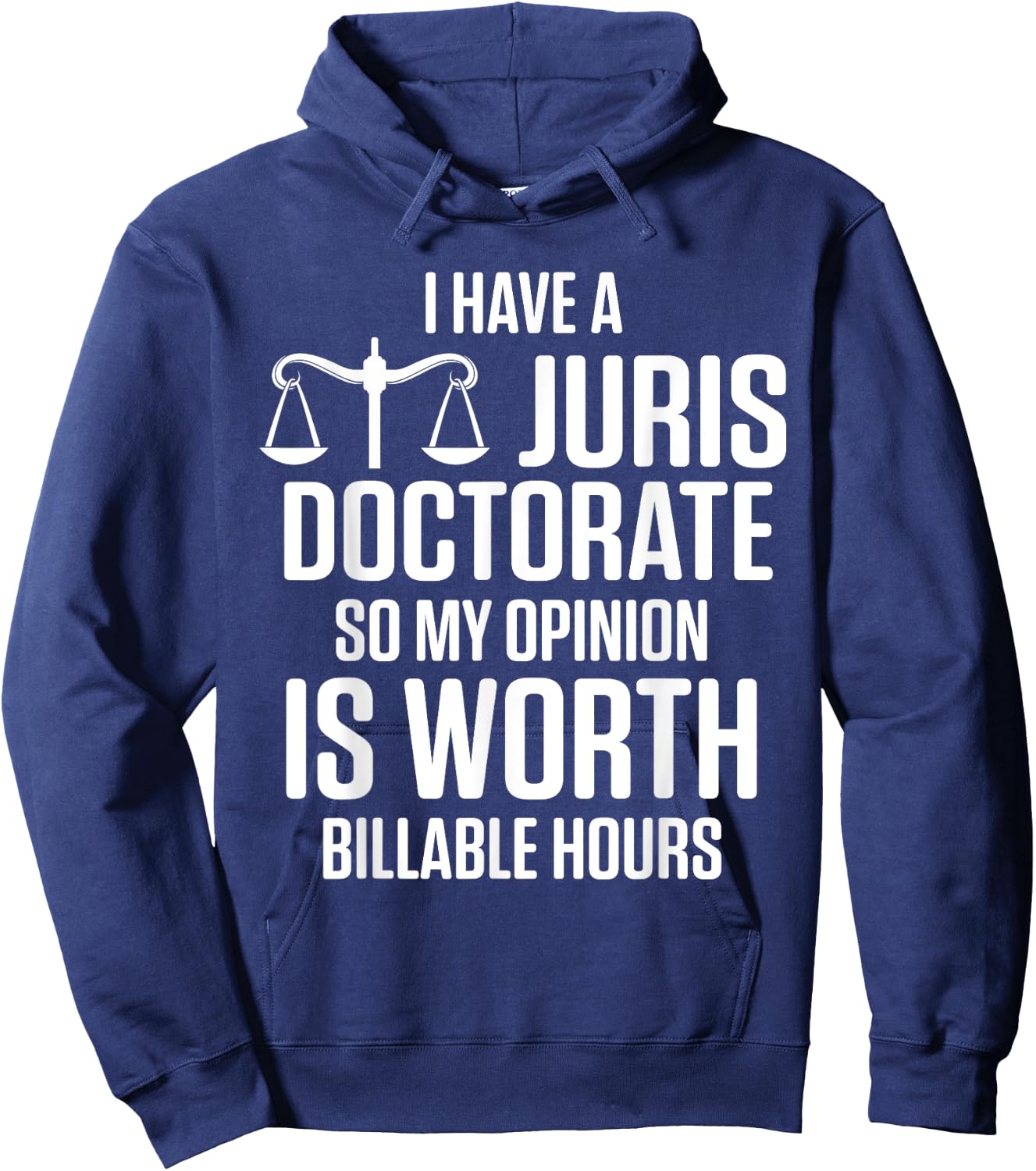 I Have Juris Doctorate So My Opinion Is Worth Billable Hours Hoodie - Hoodie | Navy