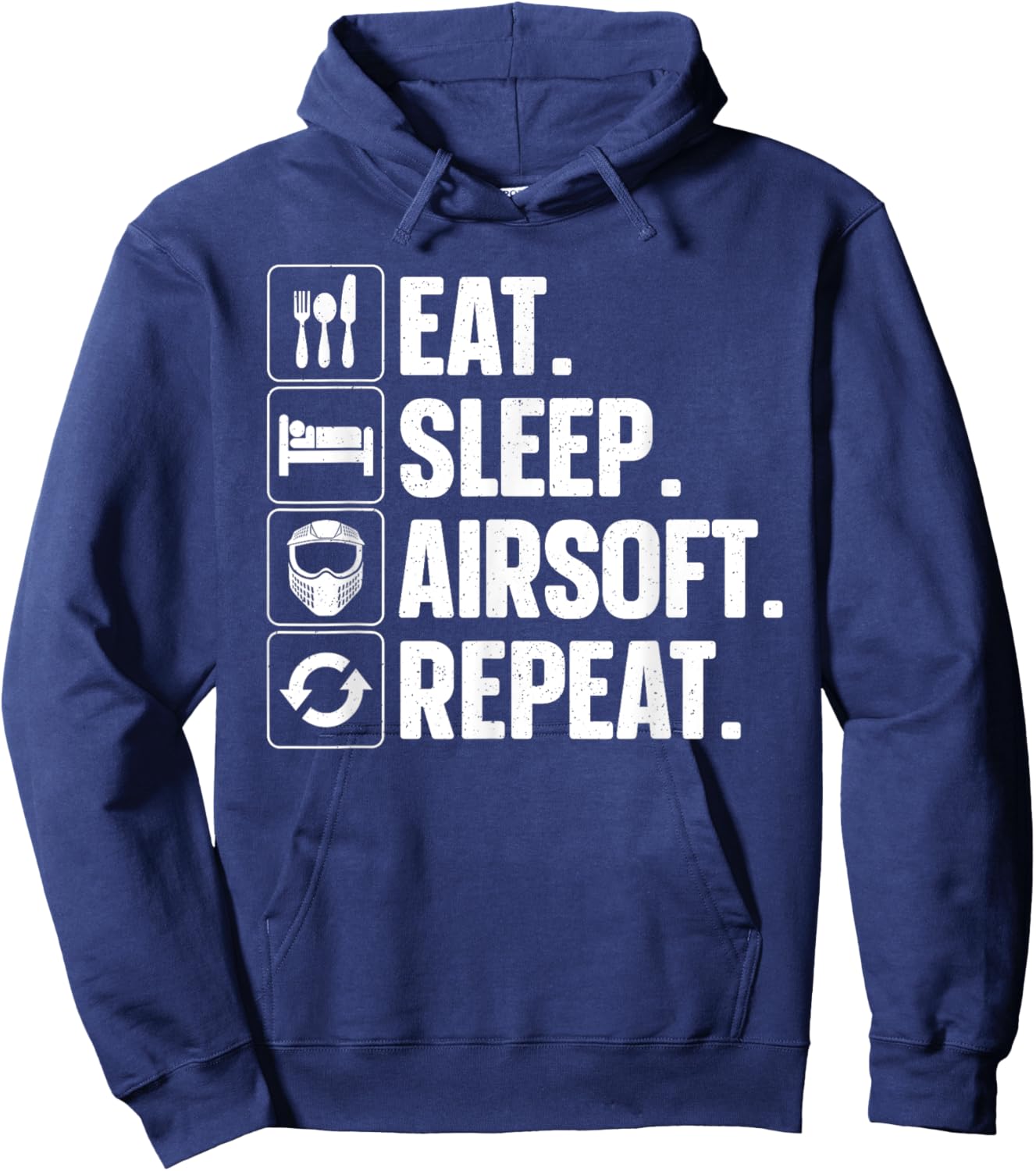 Best Airsoft Gift Airsoft Accessories & Stuff Airsoft Themed Black Small Modern Short Sleeve Lightweight, Classic fit, Durable for Airsoft Activities Hoodie - Hoodie | Navy
