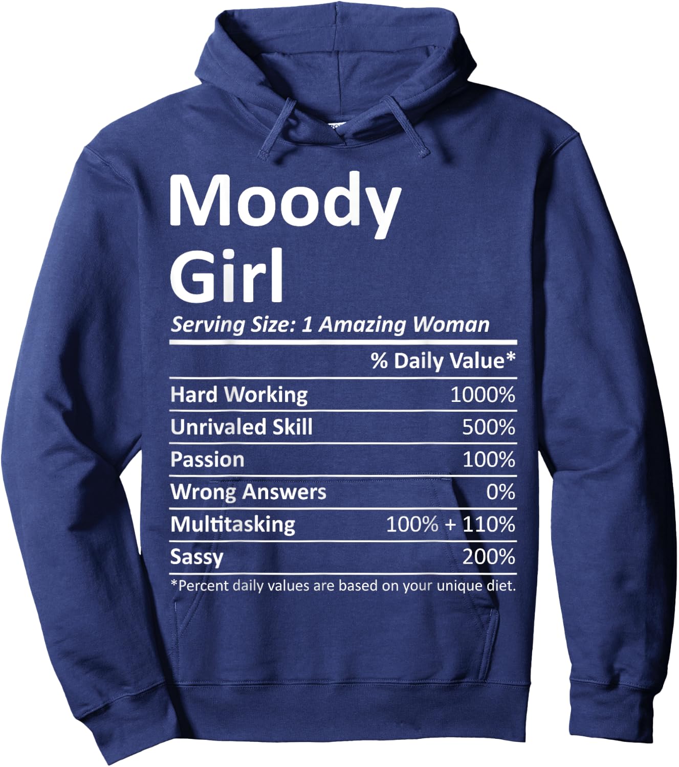 MOODY GIRL AL ALABAMA Funny City Home Roots USA Gift Hoodie - Hoodie | Navy