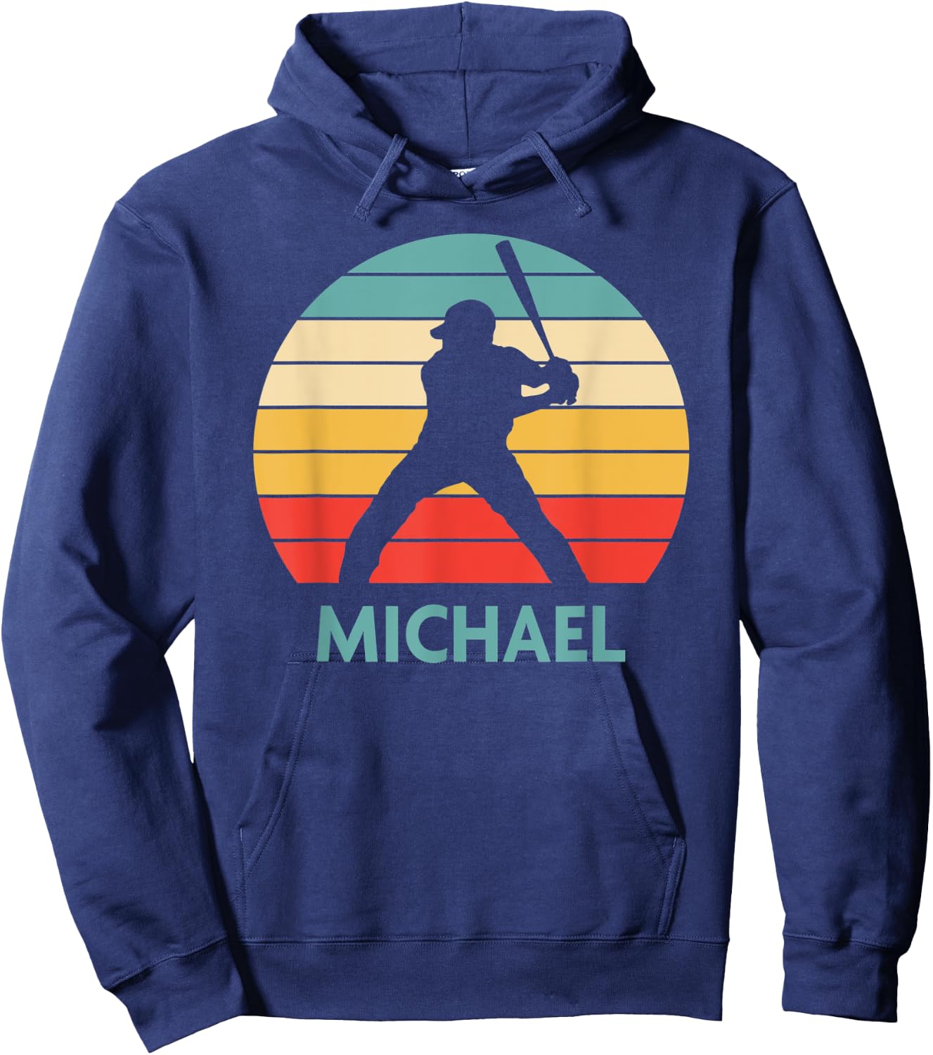 Michael Name Gift Personalized Baseball Hoodie - Hoodie | Navy
