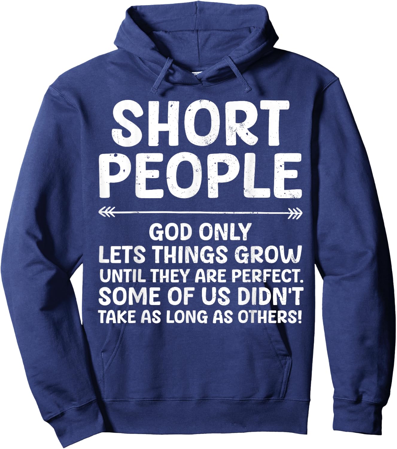 Funny Short People Art Women Short Girl Short People Hoodie - Hoodie | Navy