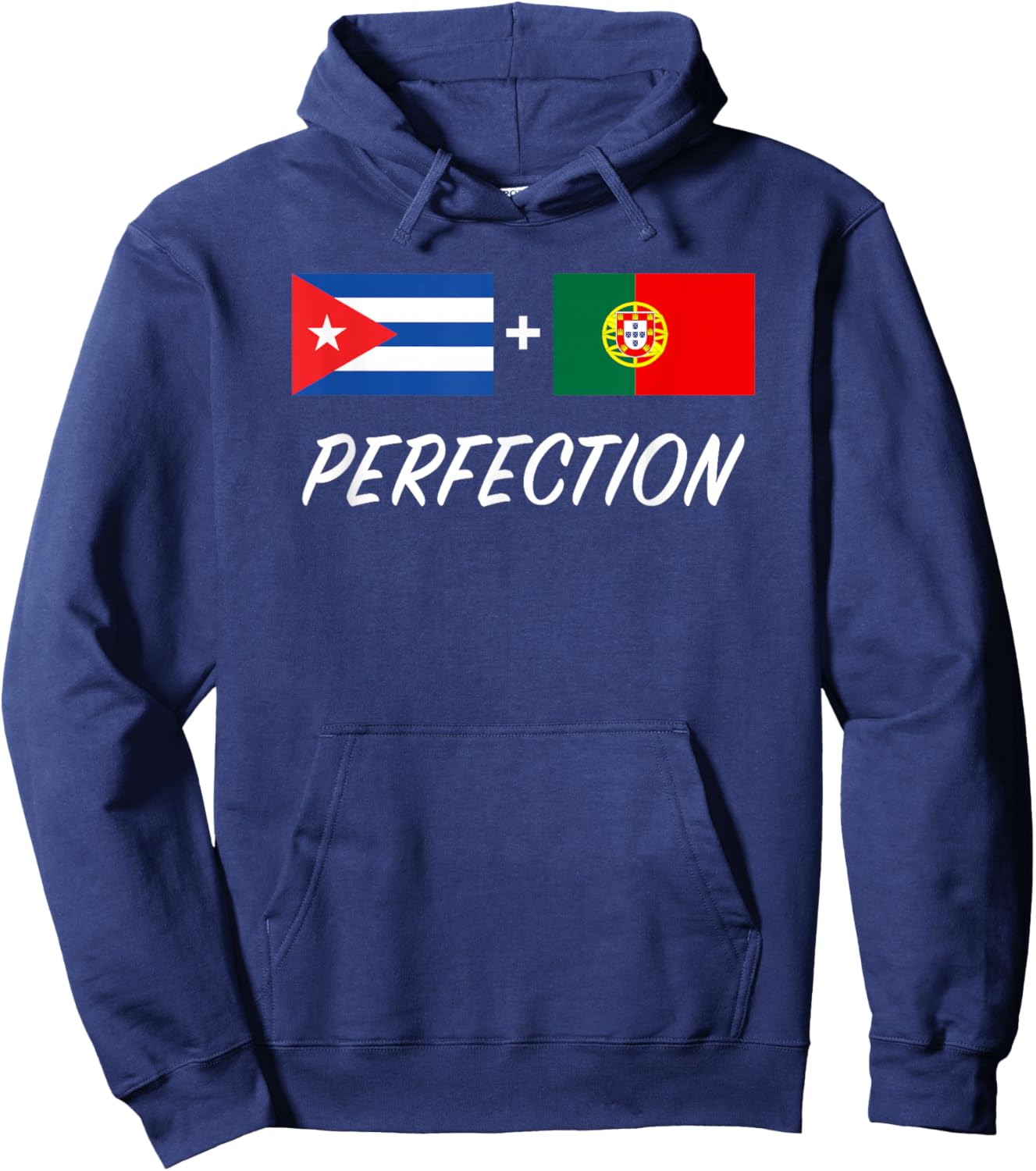 Cuban Portuguese Flag Cuba Portugal Mix Heritage Hoodie - Hoodie | Navy