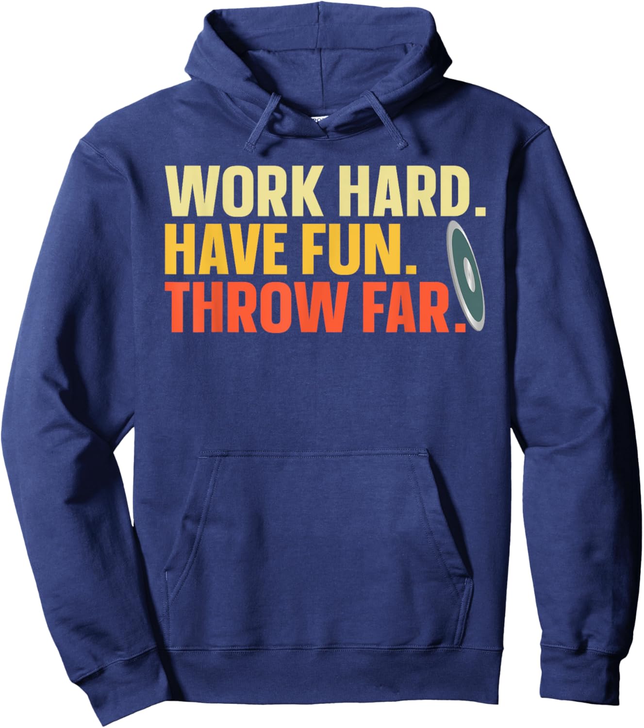 Best Discus Throwing Design Women Discus Thrower Hoodie - Hoodie | Navy