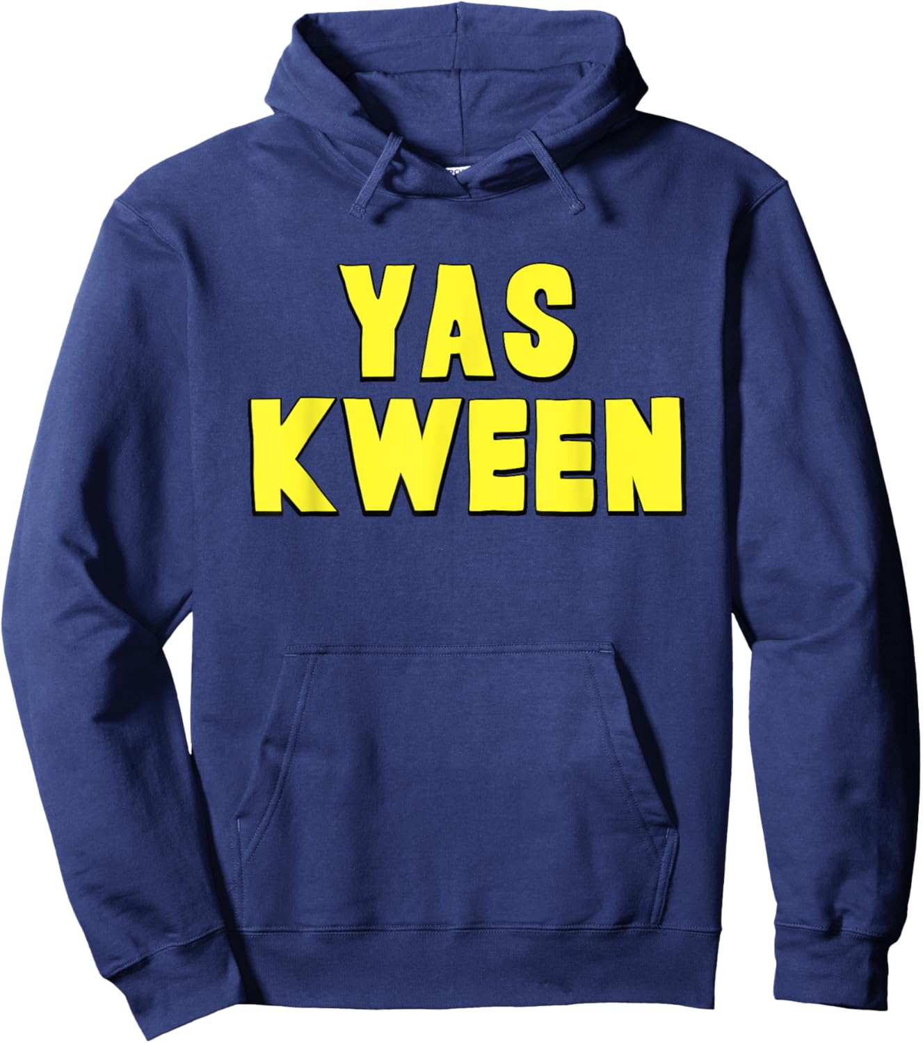 Yas Kween City Shirt Yaass Queen Hoodie - Hoodie | Navy