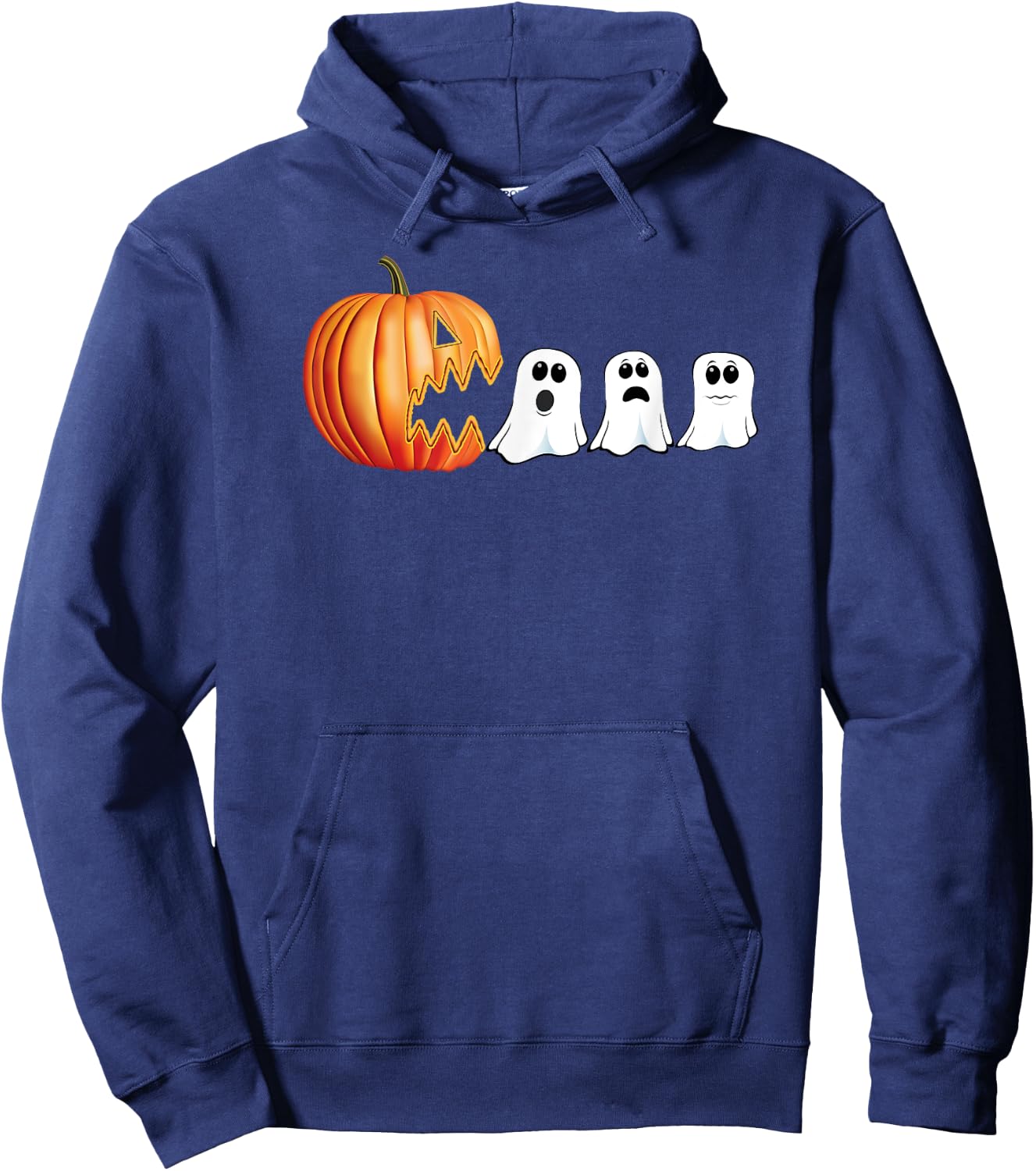 Funny Halloween Pumpkin Ghosts Jack o Lantern Hoodie - Hoodie | Navy