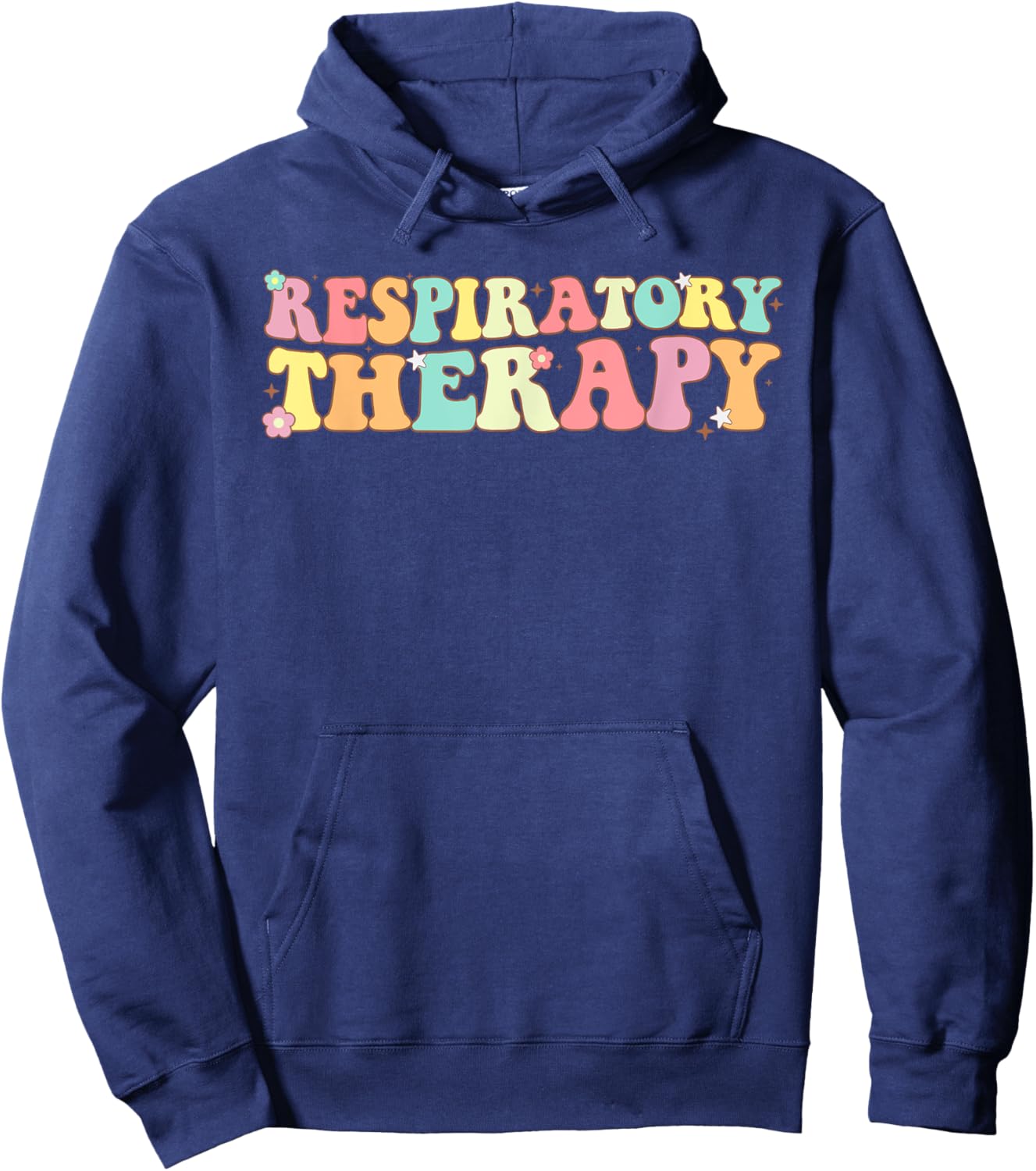 RT Respiratory Therapy therapist Groovy RT Care Student Hoodie - Hoodie | Navy