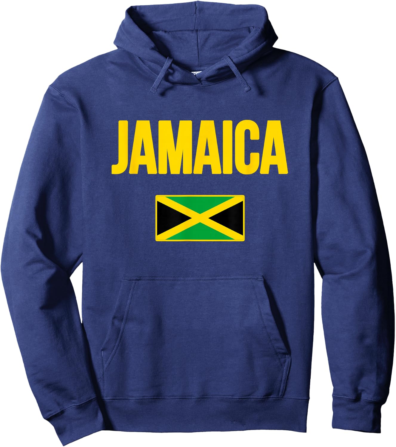 Jamaican Flag Jamaica Souvenir Love Travel Vacation Hoodie - Hoodie | Navy
