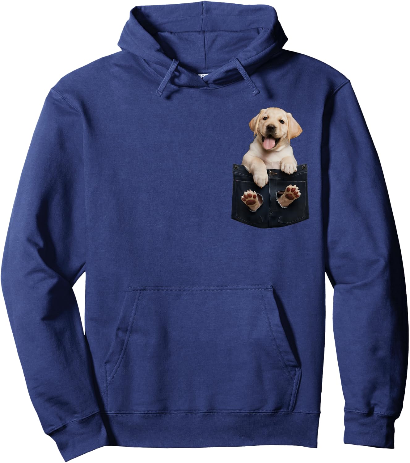 Labrador Retriever Pocket Hoodie - Hoodie | Navy