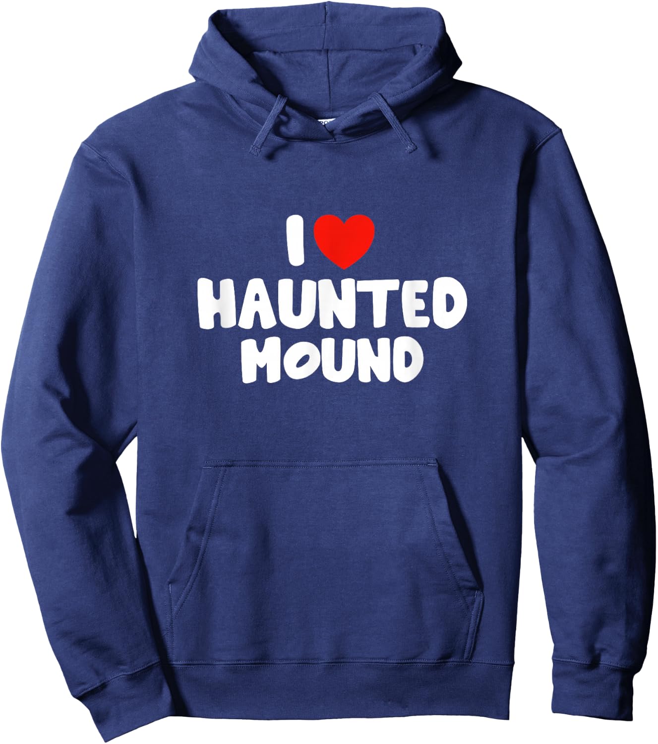 I Love Haunted Mound Hoodie - Hoodie | Navy