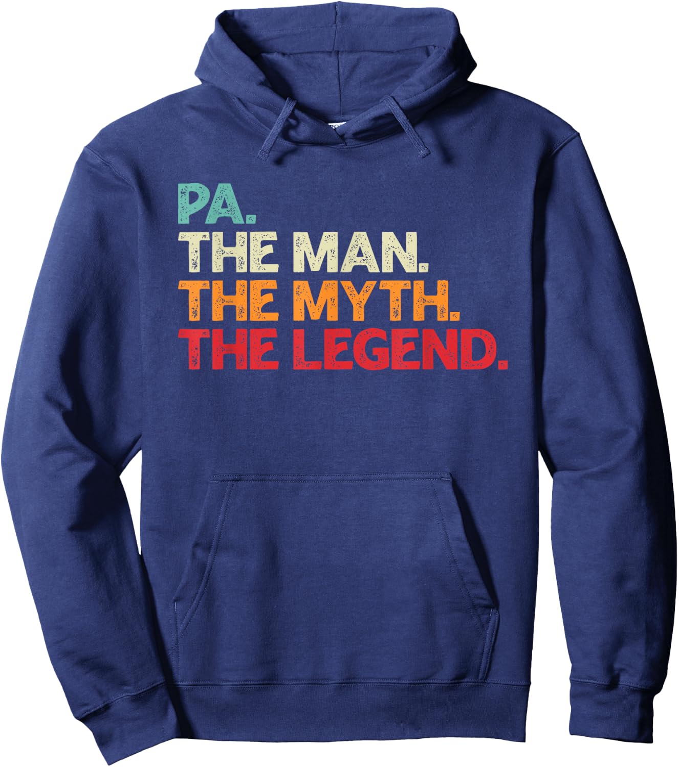 Pa Man Myth Legend Shirt For Funny Father Gifts Hoodie - Hoodie | Navy