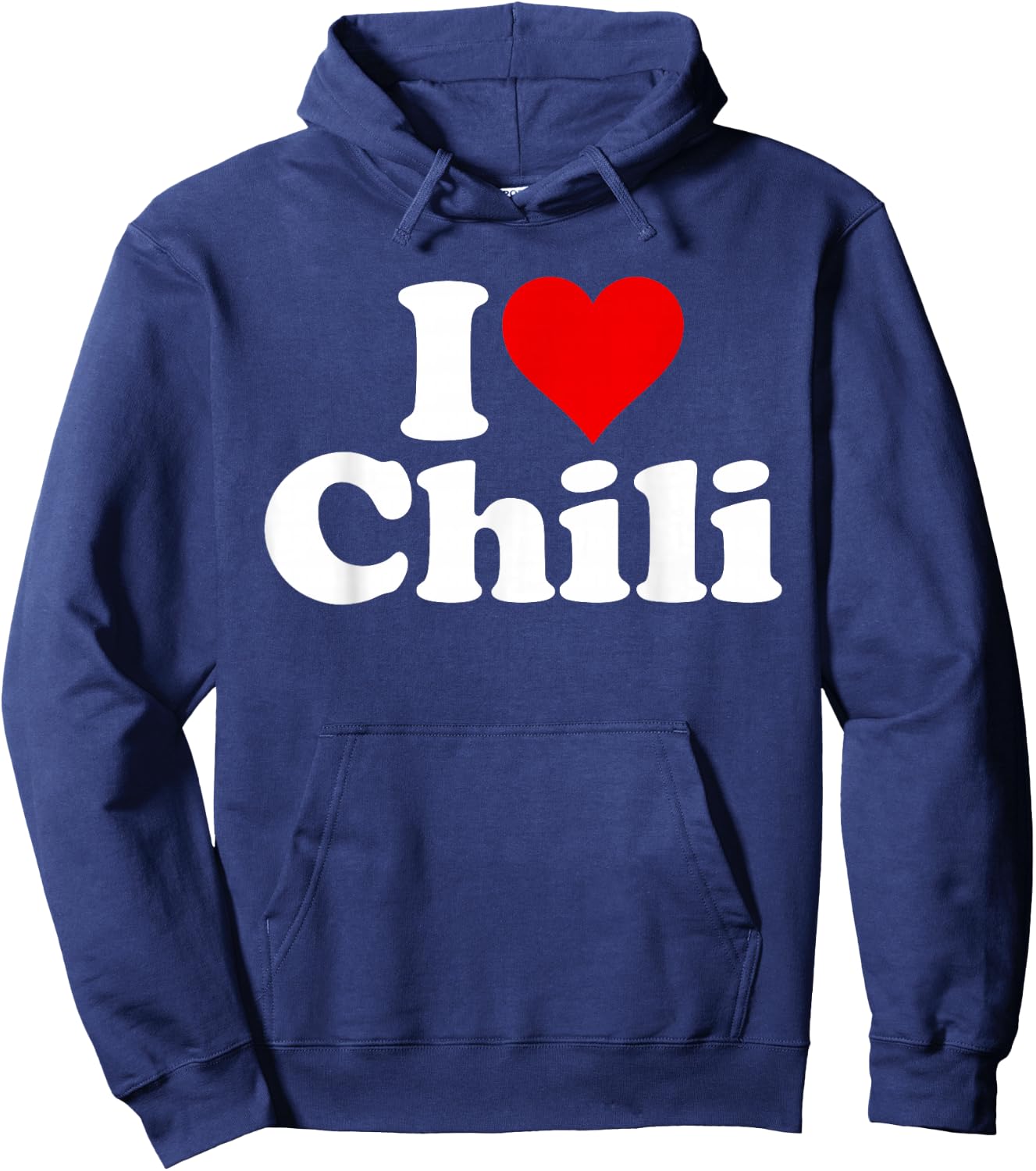 I Love Heart Chili Chili Con Carne Hoodie - Hoodie | Navy