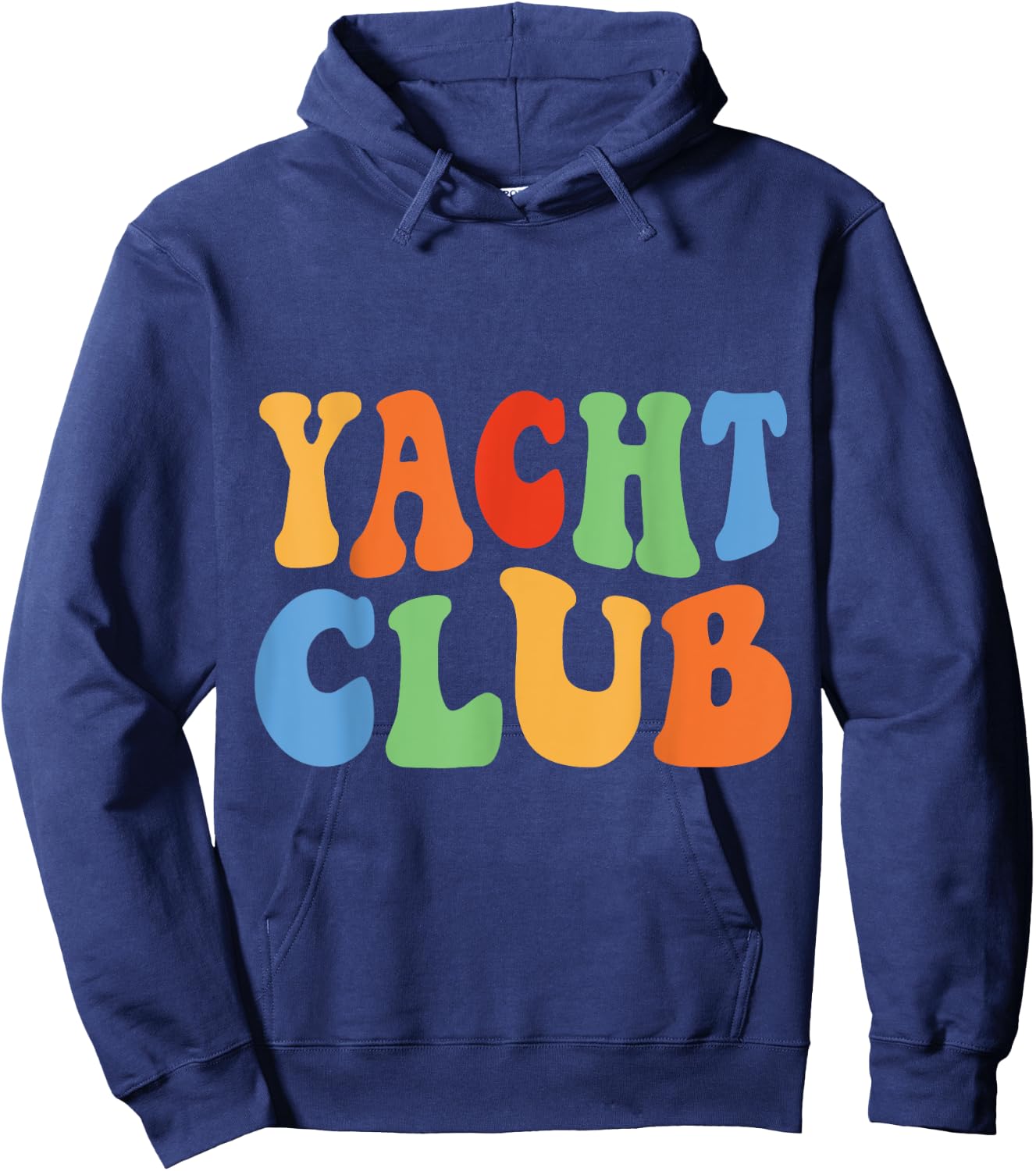 Vintage Men Women Boys Girls Funny Retro Yacht Club Hoodie - Hoodie | Navy