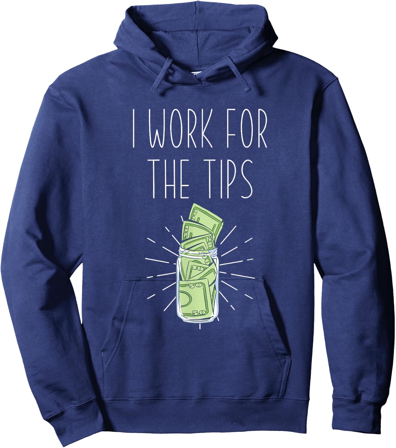 I work for tips - Mixologist Barkeeper & Bartender Hoodie - Hoodie | Navy