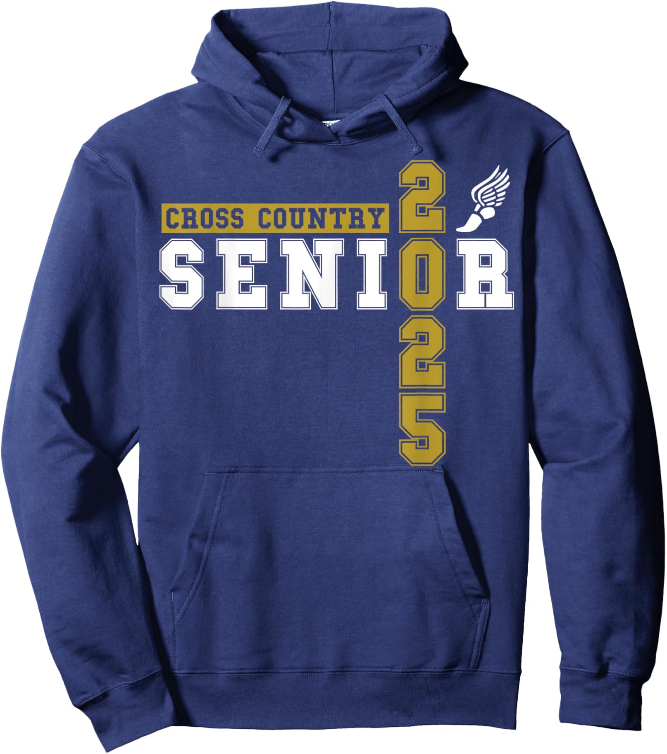 Cross Country Senior Night Senior 2025 Graduation Party 18 Hoodie - Hoodie | Navy