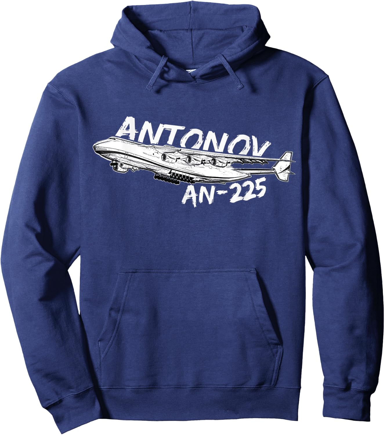 Antonov AN-225 Aeroplane Strategic Air Cargo Plane Hoodie - Hoodie | Navy