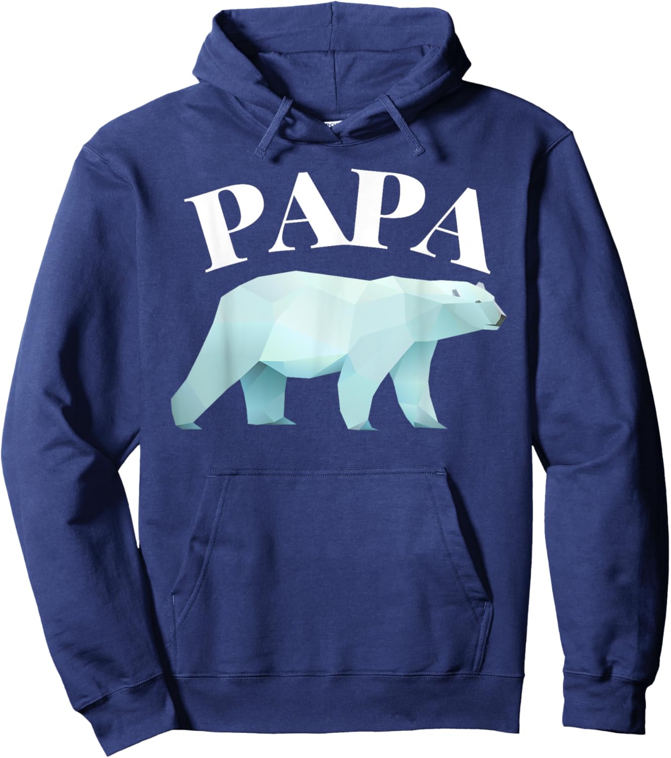 Brilliant Fathers Day: Papa Polar Bear T Shirt Hoodie - Hoodie | Navy