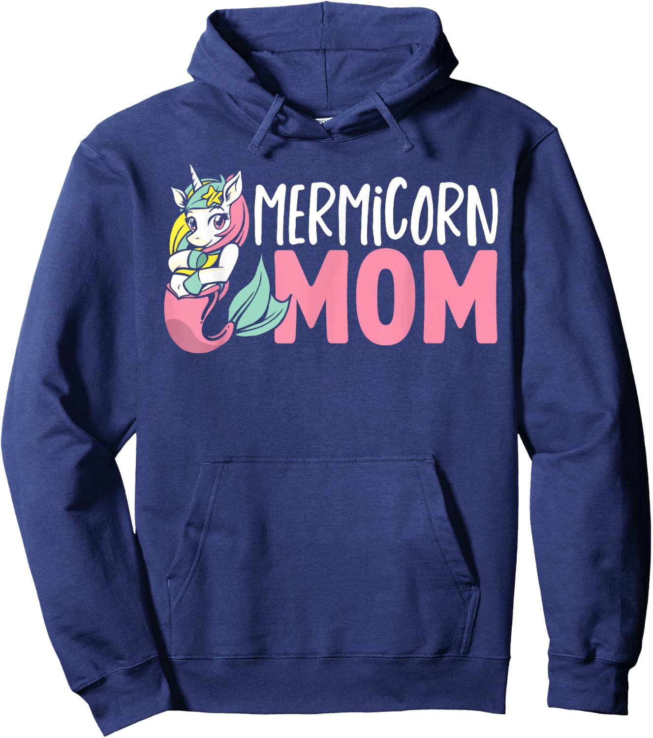 Unicorn Mermaid Adult Mermicorn Mom Women Mermicorn Hoodie - Hoodie | Navy
