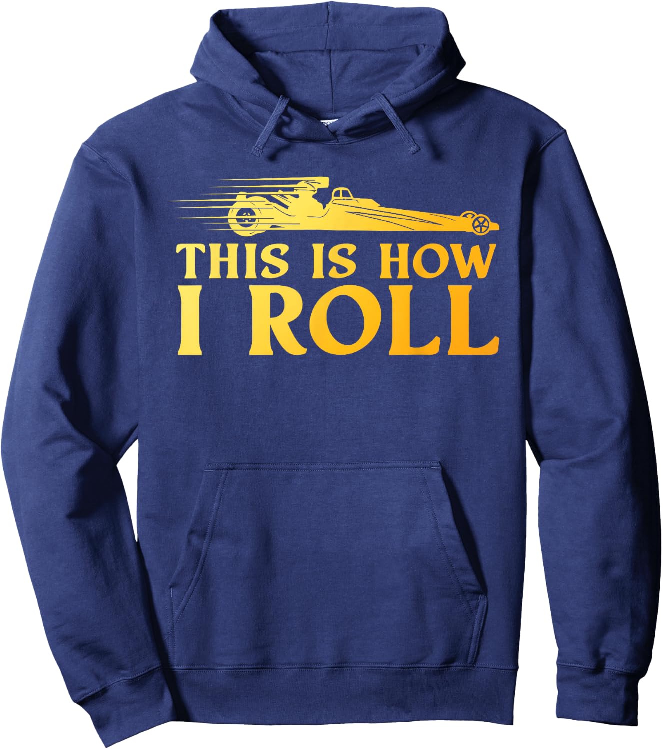 Funny Drag Racing Art Women Drag Racer Drag Racing Hoodie - Hoodie | Navy
