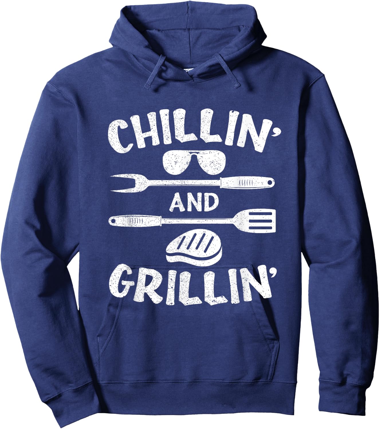 Bbq Barbecue Pit Men Women Kids Bbq Dad Costume For Kids Hoodie - Hoodie | Navy