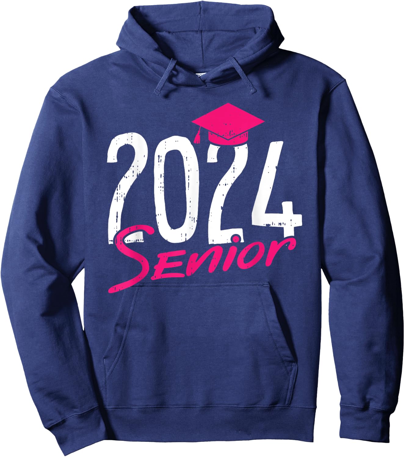 2024 Senior Graduation High School College Graduate Grad Hoodie - Hoodie | Navy