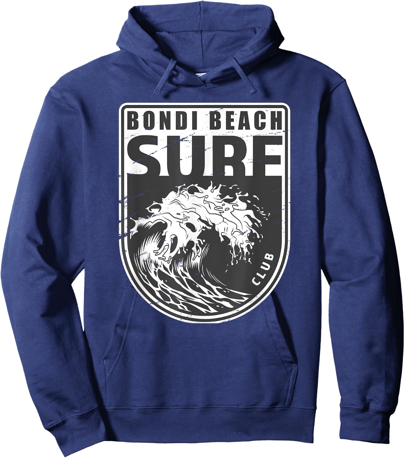 Bondi Beach Sydney Australia Surf Club Emblem Hoodie - Hoodie | Navy