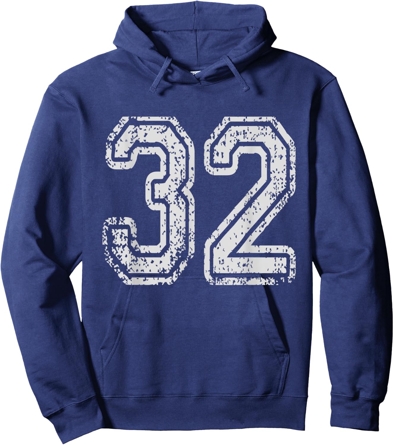 Team Jersey Uniforms Number 32 School Sports 32nd Birthday Hoodie - Hoodie | Navy
