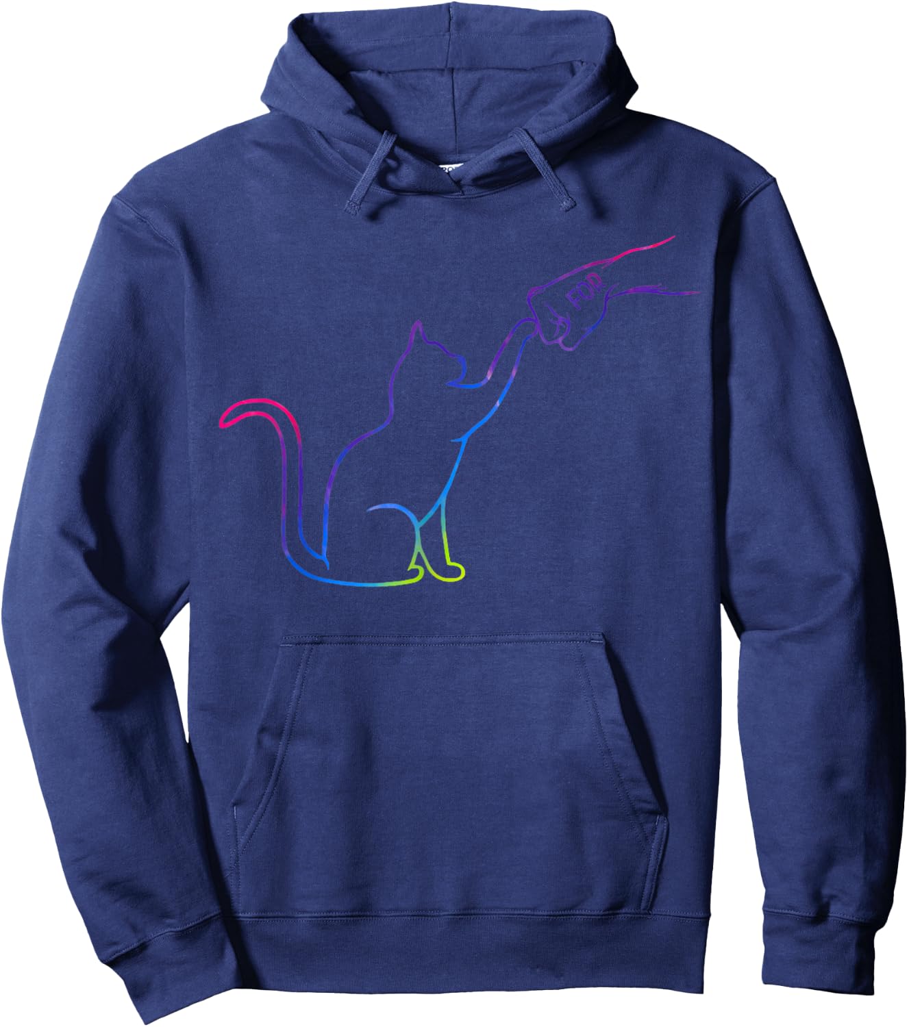 Cute Pet I Love My Cat Best Friend Fist Bump Cat Lovers Men Women Kids Hoodie - Hoodie | Navy