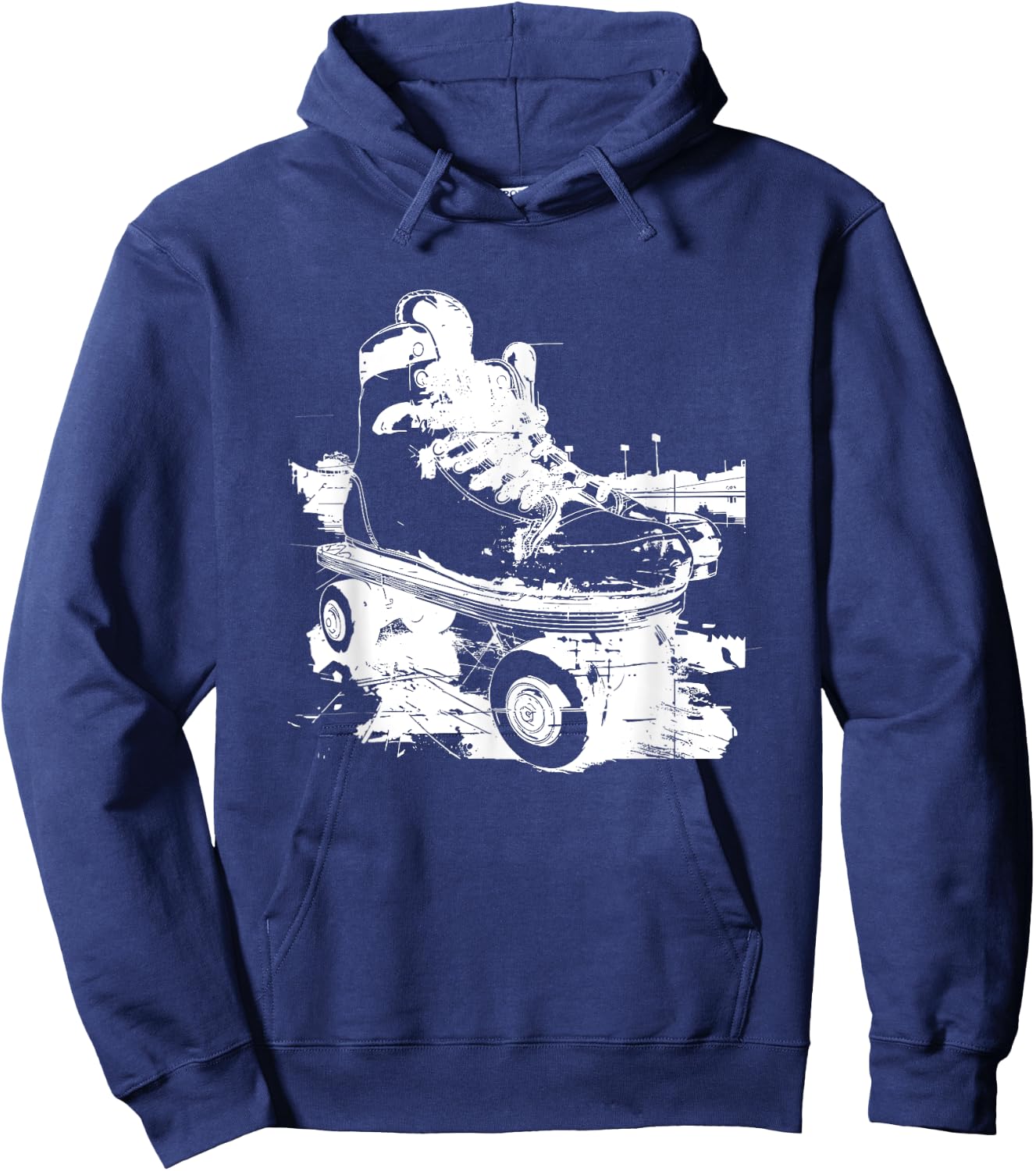 Roller Skates Graphic Hoodie - Hoodie | Navy
