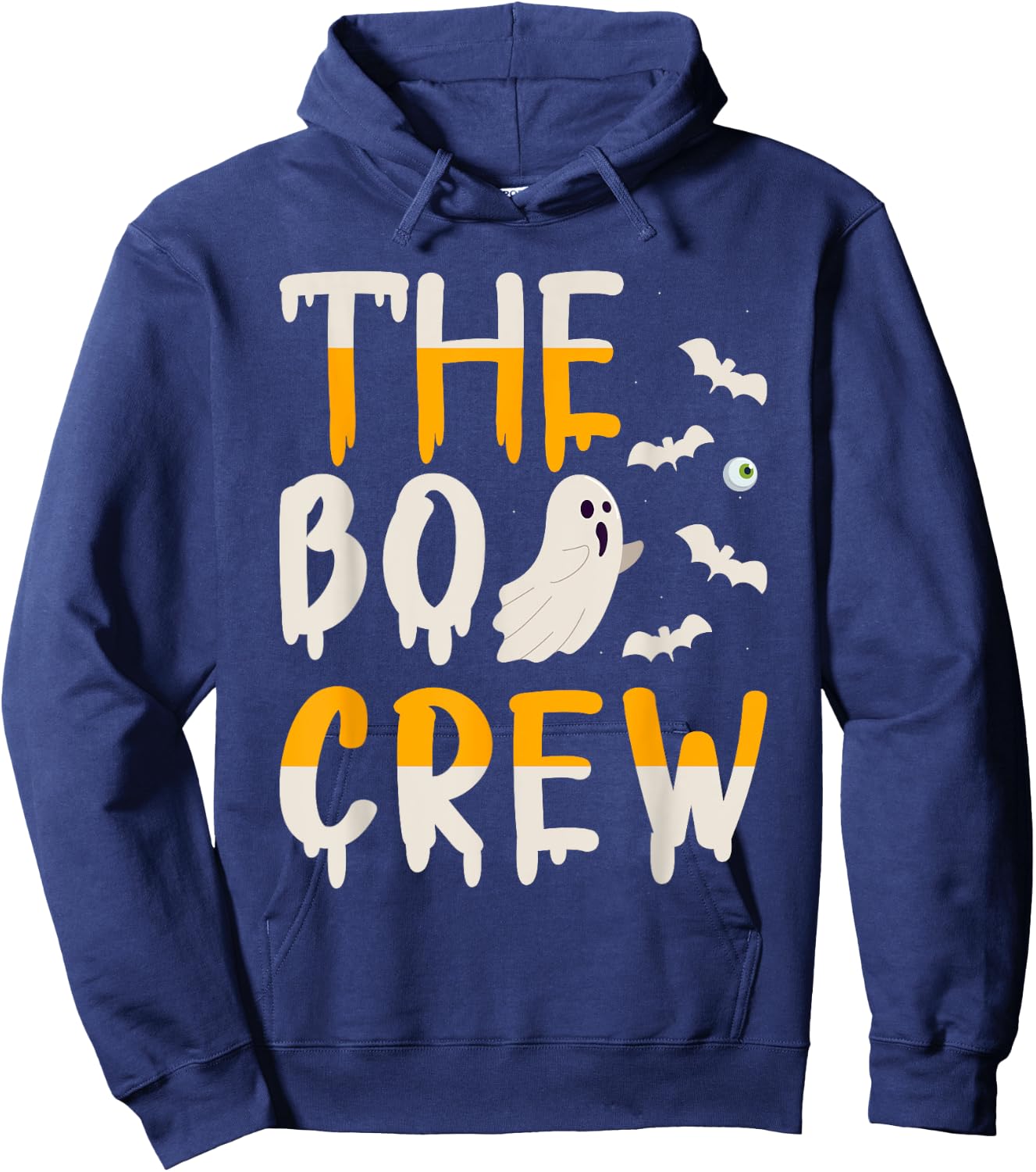 The Boo Crew Halloween Ghost Trick Treat Outfit Hoodie - Hoodie | Navy